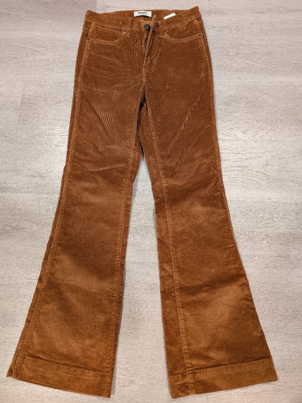 Wrangler Retro Bailey High Rise Corduroy Trouser Jean - Tan Brown